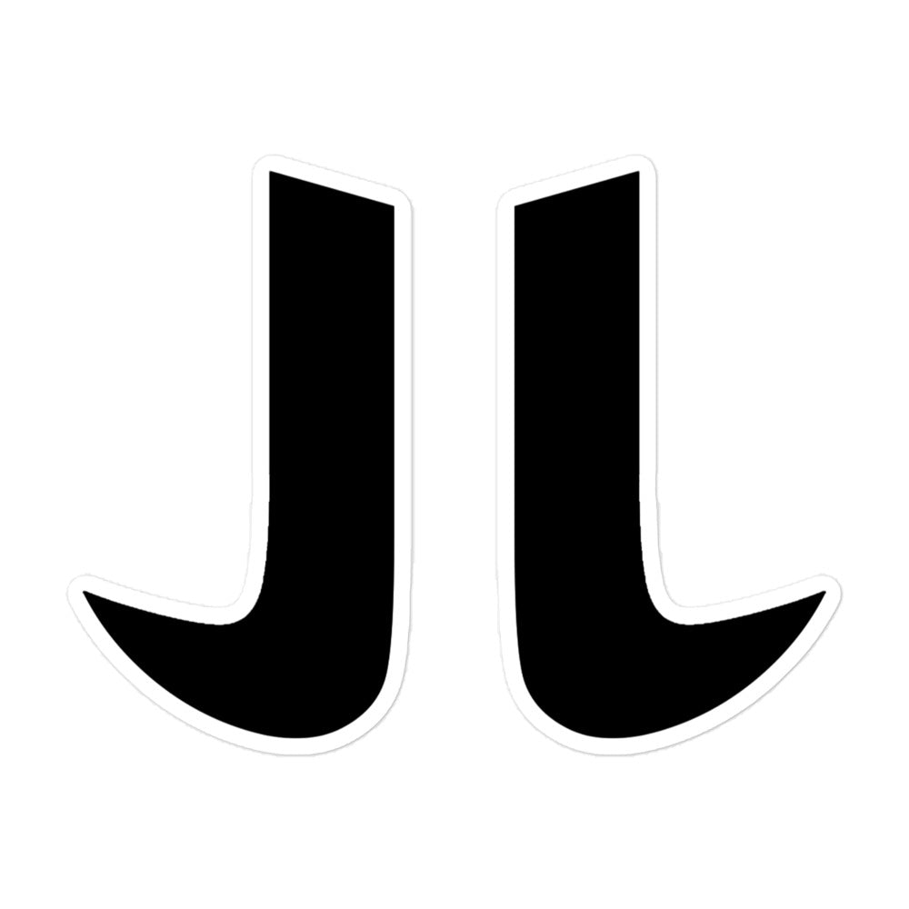 BLACK JL STICKER