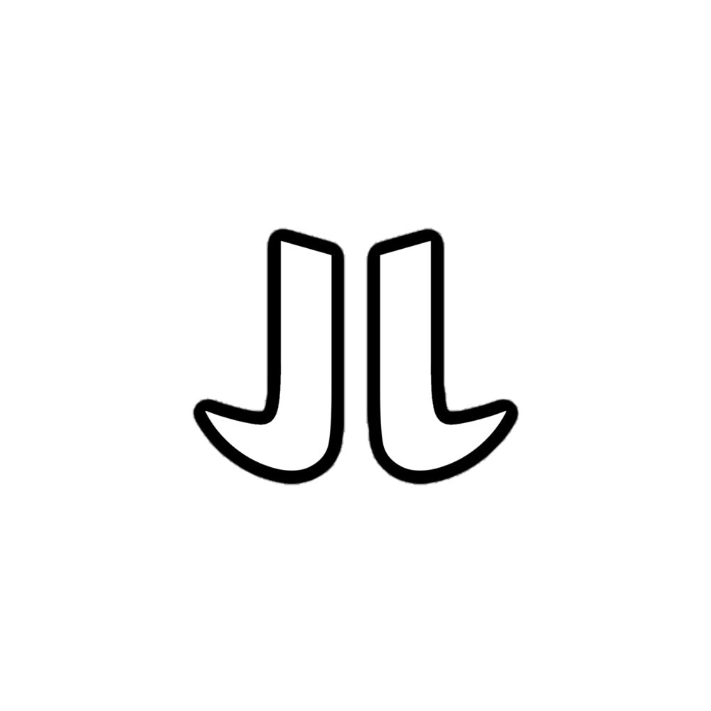 WHITE JL STICKER
