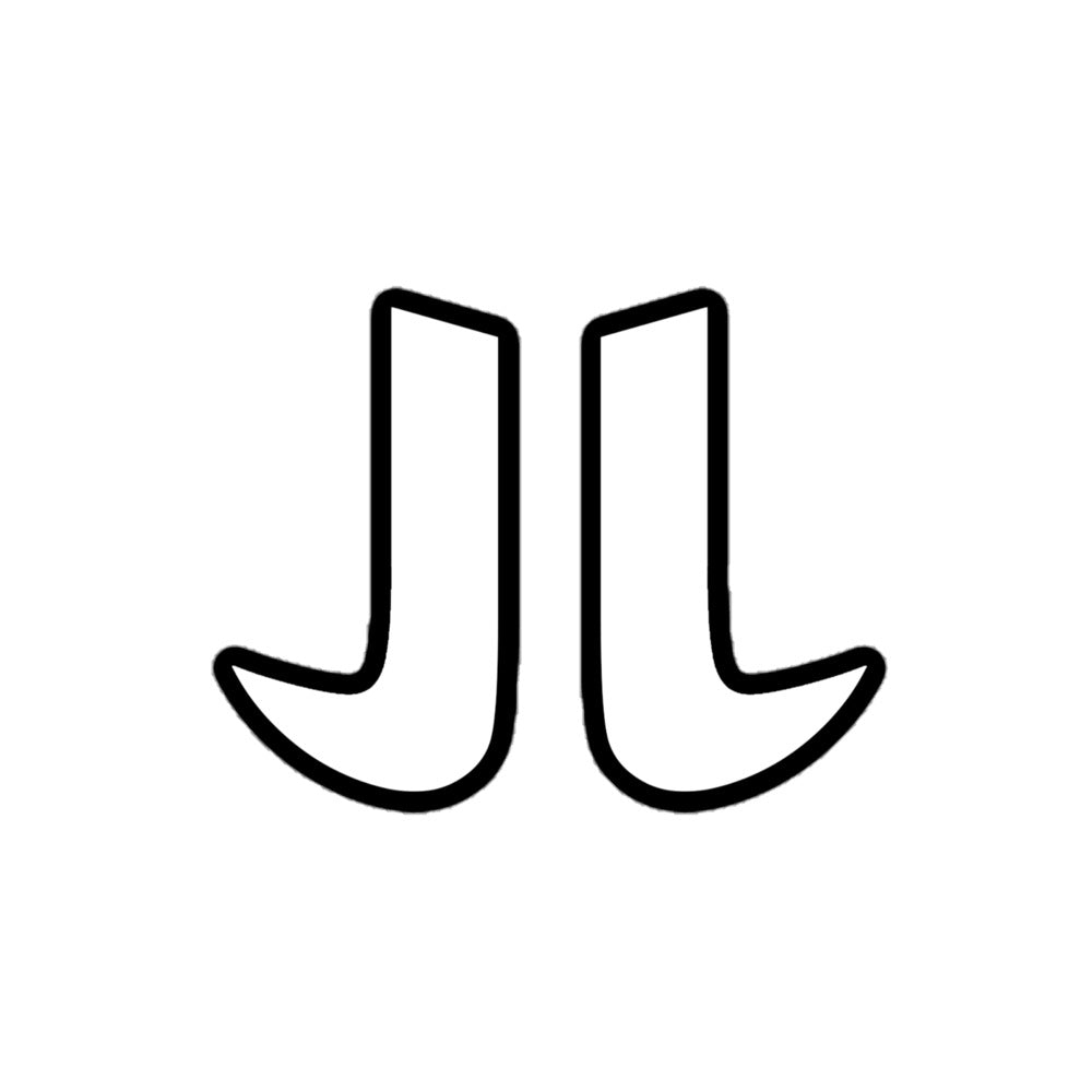 WHITE JL STICKER
