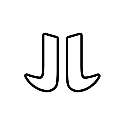 WHITE JL STICKER