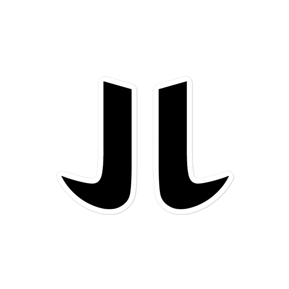 BLACK JL STICKER