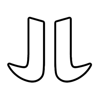 WHITE JL STICKER